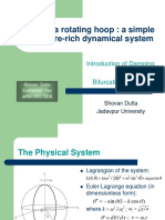 Bead On A Rotating Hoop: A Simple Yet Feature-Rich Dynamical System