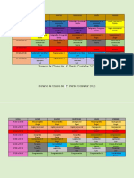 Horarios de Clase 2022