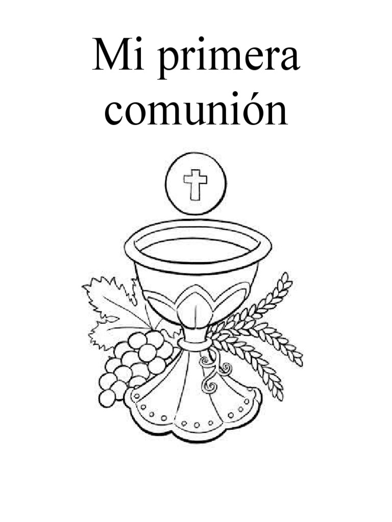 Mi Primera Comunion Imagen Colorear | PDF