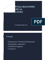 Differential Diagnosis of Periapical Radiopacities