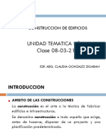 Unidad Tematica #1 Clase 08-03-21: Construccion de Edificios