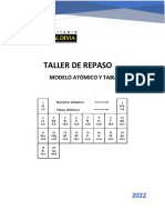 Taller de Repaso: Modelo Atómico Y Tabla Periódica