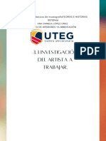 3.3 Investigación Del Artista A Trabajar