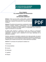 Ley de Participación Ciudadana Del Estado de Quintana Roo