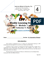 Weekly Learning Guide: Quarter 3 - Module 1