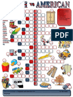 British Vs American English Crossword