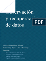 Observación y Recuperación de Datos