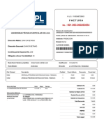 Factura: Universidad Técnica Particular de Loja