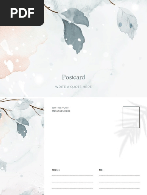 4x6 Postcard Template