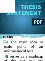 Thesis Statement