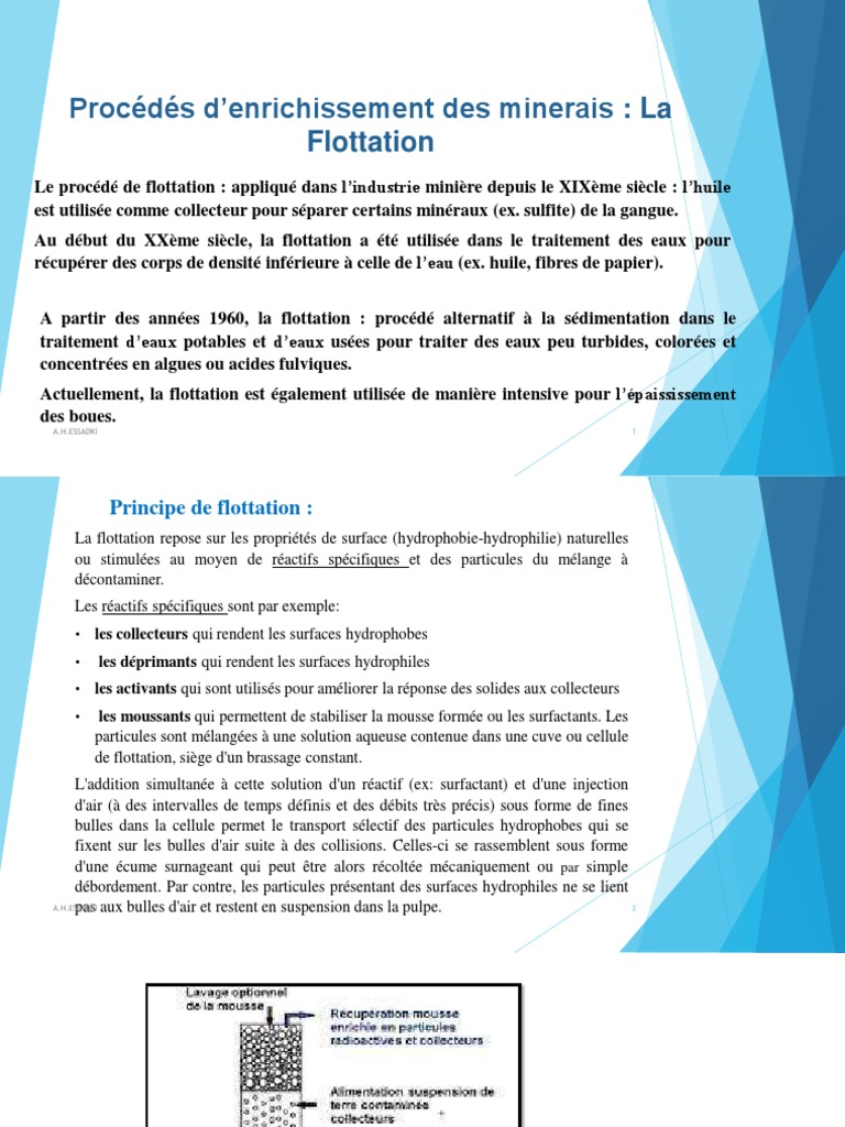 Procédé de Flottation des Minerais | PDF | Tensioactif | Tension ...