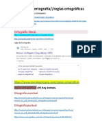 Reglas de La Ortografía//reglas Ortográficas