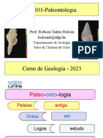 GC101-Paleontologia: Prof. Robson Tadeu Bolzon Bolzonrt@