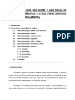 Herramientas y técnicas para trabajar madera