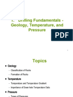 Drilling Fundamentals - Geology, Temperature, and Pressure