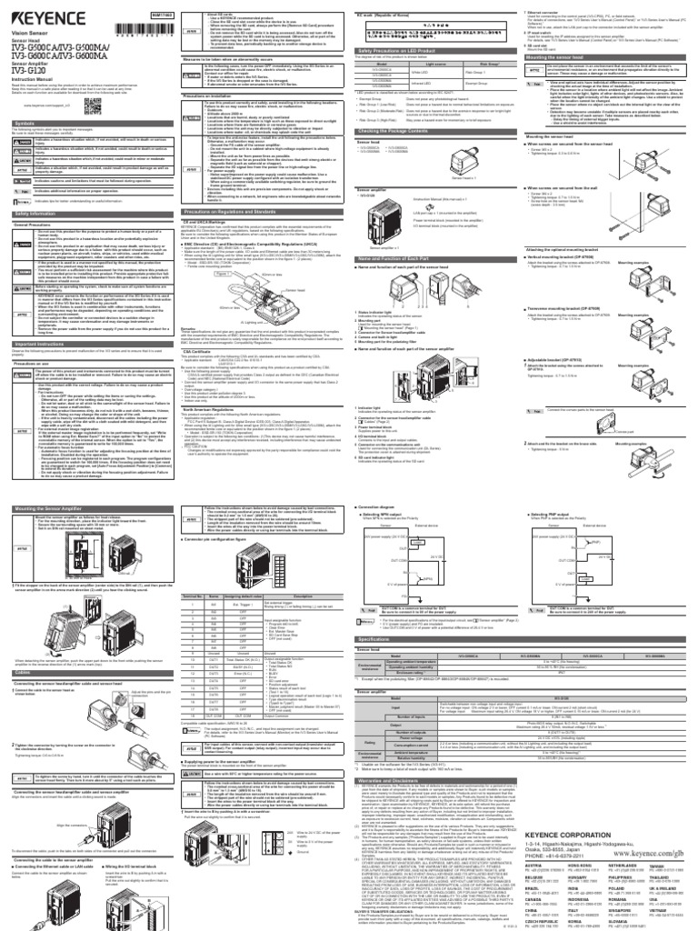 IV3-G500CA センサ & IV3-G120 コントローラ IV3-G500CA センサ & IV3-G120 コントローラ