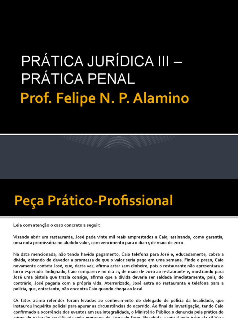 Aula 5 Prática Penal Pdf Sentença Jurídico Justiça