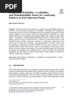 Integrating Reliability, Availability, and Maintainability Issues For Analyzing Failures in Fuel Injection Pump