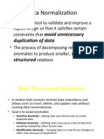 Data Normalization: Well-Structured Relations