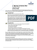 Battery Interface Box Product Specification Installation-Sheet