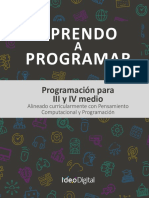 Programación para III y IV medio