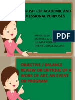 English For Academic and Professional Purposes: Julimar Agosto Dheniel Grace Avelino