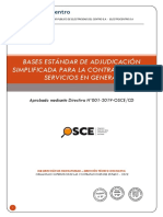 Bases Estándar de Adjudicación Simplificada para La Contratación de Servicios en General