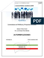 Autorreflexiones: Licenciatura en Políticas y Proyectos Sociales