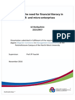 Analysing the Need for Financial Literacy in SMMEs