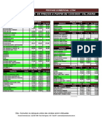 Lista de Preços