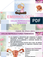 Embriología: Ciclos Reproductores Femeninos