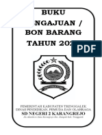 Buku Pengajuan / Bon Barang TAHUN 2023: SD Negeri 2 Karangrejo