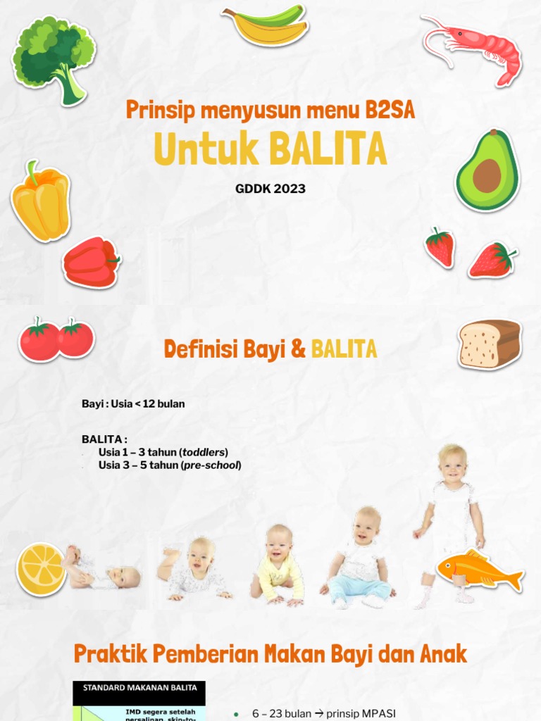 Menu B2SA untuk Balita dan Anak | PDF
