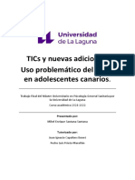 TICs y Nuevas Adiciones Uso Problematico Del Movil en Adolescentes Canarios.