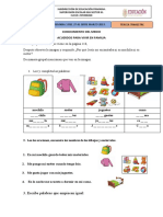 Actividades Primer Grado Semana 1 Del 27 Al 30 de Marzo 2023. Tercer Trimestre