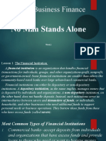 ABM 6: Business Finance: No Man Stands Alone