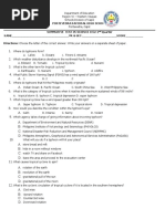 Grade 8 Science Summative Test 2nd Quarter Module 2 | PDF | Tropical ...