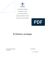 El Informe y El Ensayo