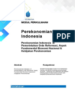 Perekonomian Indonesia: Modul Perkuliahan