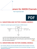 ch4 p1 Optimum Receivers For Awgn Channels