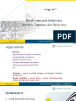 Gerak Harmonik Sederhana: Teredam, Terpaksa, Dan Resonansi