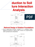 Soil structure interactions