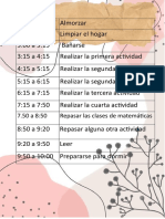 7.50 A 8:50 Repasar Las Clases de Matemáticas