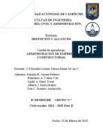 Universidad Autónoma de Campeche. Facultad de Ingeniería. Ingeniería Civil Y Administración