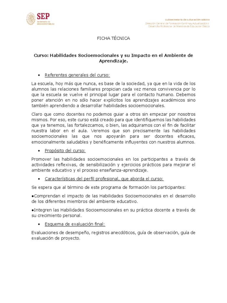 02 Cemsae Habilidades Socioemocionales y Su Impacto en El Ambiente de ...