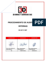 3D-SST-P-007 Procedimiento de Auditorias Internas