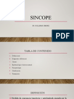 Sincope: Dr. Guillermo Jimenez