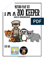 Pretend Play Printables I'm A Zoo Keeper - 123 Homeschool 4 Me