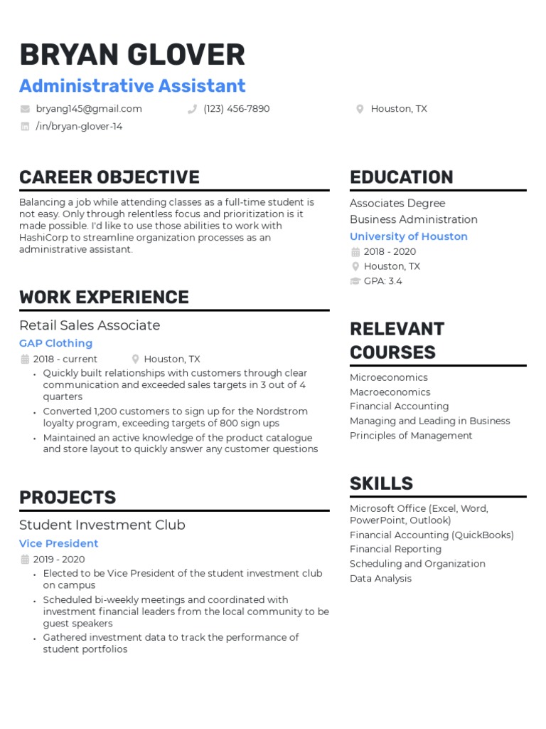 Standout Resume Template 300 PDF Economies Business