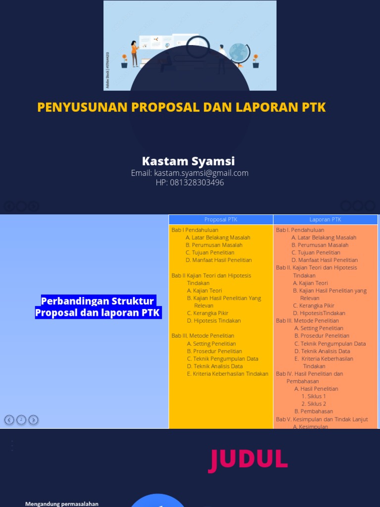 Penyusunan Proposal Dan Laporan PTK: Kastam Syamsi | PDF